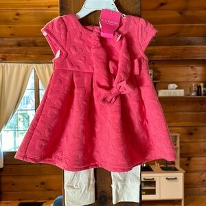 Heart dress with leggings and headband